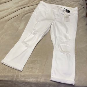 Torrid cropped distressed jeggings